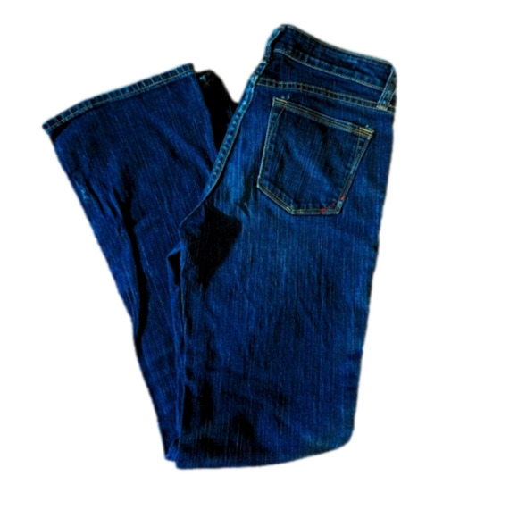 Banana Republic women's distressed jeans size 4 dark blue boot cut - Picture 1 of 5